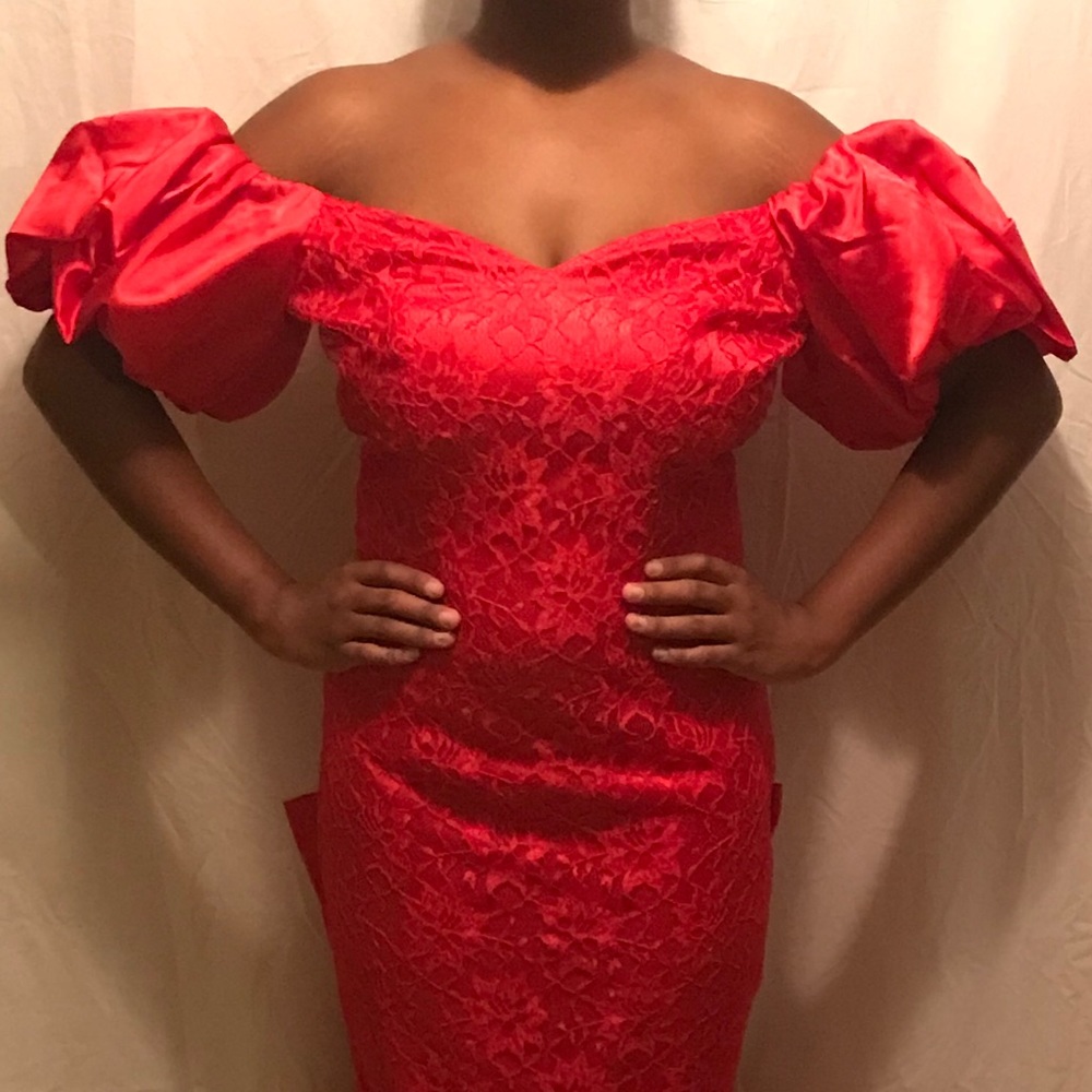 Red Formal/Prom Dress Size 8. Good condition.